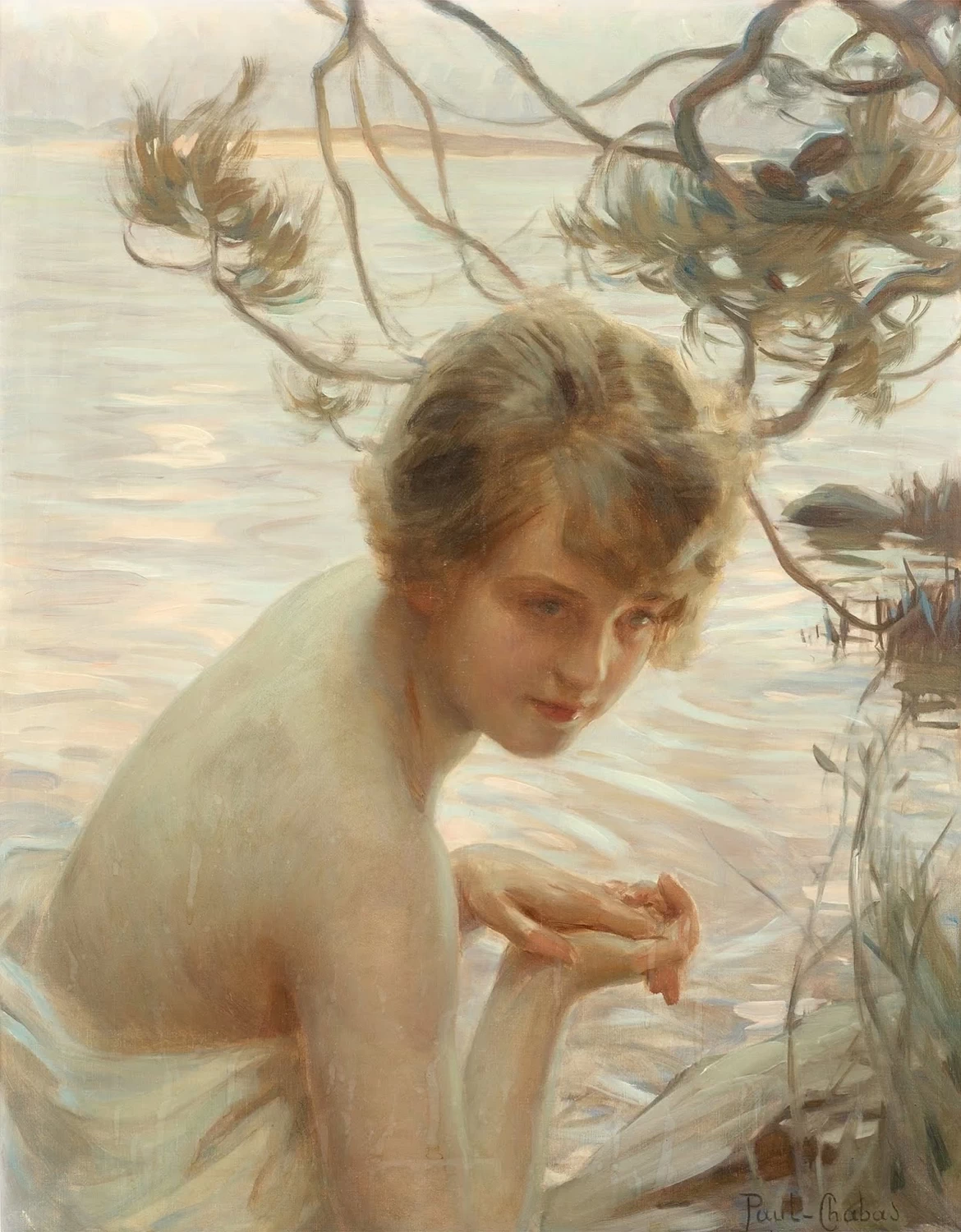 Paul Émile Chabas - Giovane donna in riva all'acqua